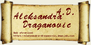 Aleksandra Draganović vizit kartica
